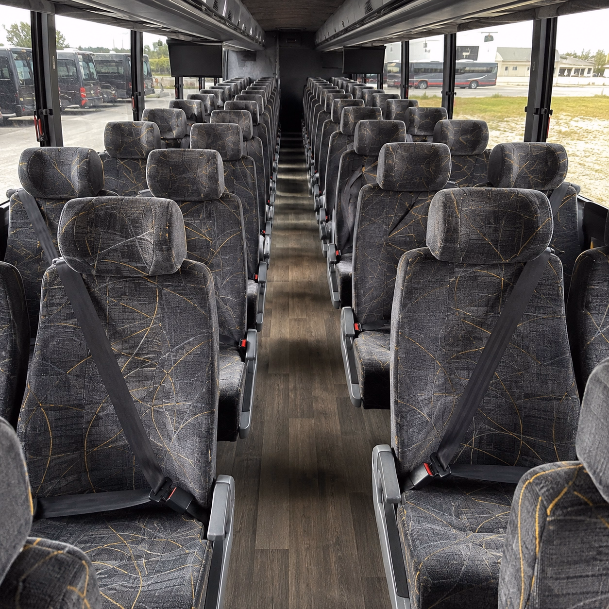 santa barbara charter bus services interior